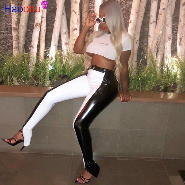 faux pu leather pants women trousers push up high waist skinny pencil autumn winter splicing female women's & capris, Black;white
faux pu leather pants women trousers push up high waist skinny pencil autumn winter splicing female women's & capris, Black;white