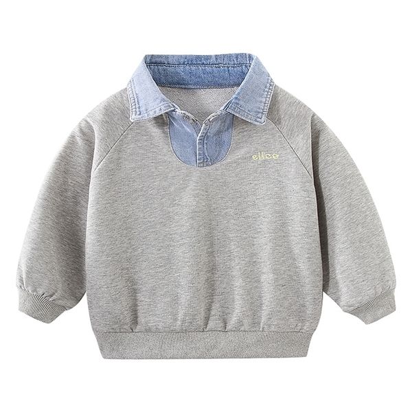 spring autumn 3 4 5 6 7 8 9 10 12 years children turn-down collar gray cotton denim patchwork sweatshirt for kids baby boy 220312, Black
spring autumn 3 4 5 6 7 8 9 10 12 years children turn-down collar gray cotton denim patchwork sweatshirt for kids baby boy 220312, Black
