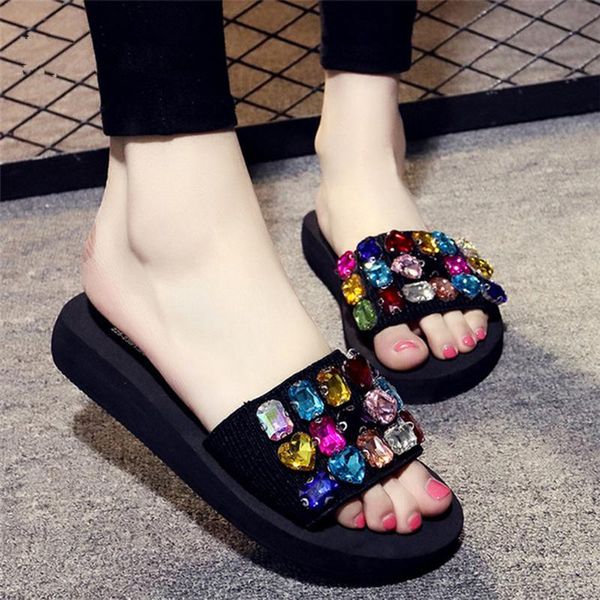 big size non-slip slippers women summer casual fashion diamond beach slides shoes, Black
big size non-slip slippers women summer casual fashion diamond beach slides shoes, Black