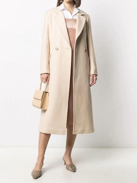 women's wool & blends simple solid beige woolen coat for women 2021 back split winter overcoats imitation cashmere long outerwe, Black
women's wool & blends simple solid beige woolen coat for women 2021 back split winter overcoats imitation cashmere long outerwe, Black