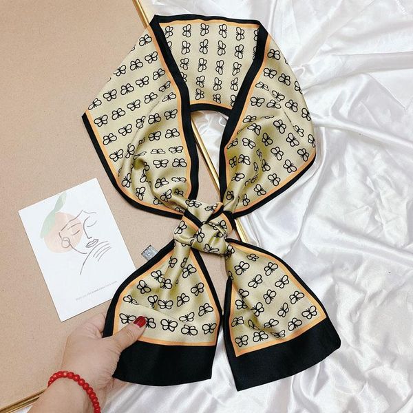 scarves 2021 fashion floral print silk scarf women thin neck long office lady shawl bandanas female bag hair scarfs hijab, Blue;gray
scarves 2021 fashion floral print silk scarf women thin neck long office lady shawl bandanas female bag hair scarfs hijab, Blue;gray