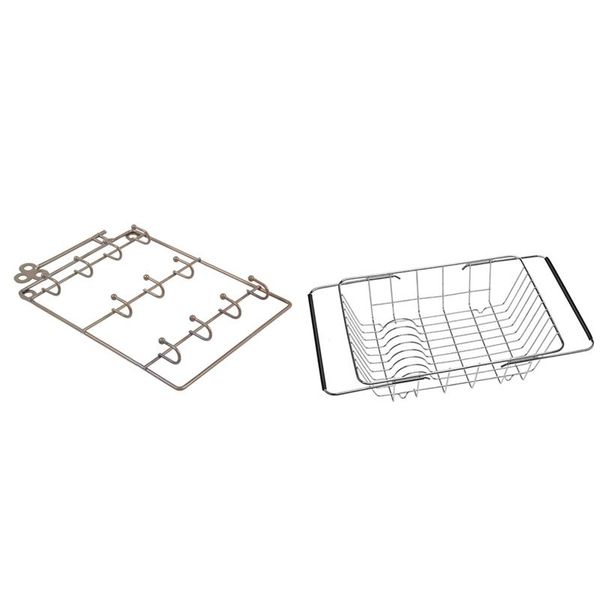 storage baskets 1 pcs iron wall mounted hooks decorative key holder & dish rack, expandable drying rack
storage baskets 1 pcs iron wall mounted hooks decorative key holder & dish rack, expandable drying rack