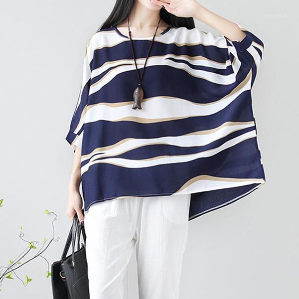 women's t-shirt women cotton linen striped o-neck short-sleeved loose large size shirt bat half sleeve leopardgeometric, White
women's t-shirt women cotton linen striped o-neck short-sleeved loose large size shirt bat half sleeve leopardgeometric, White