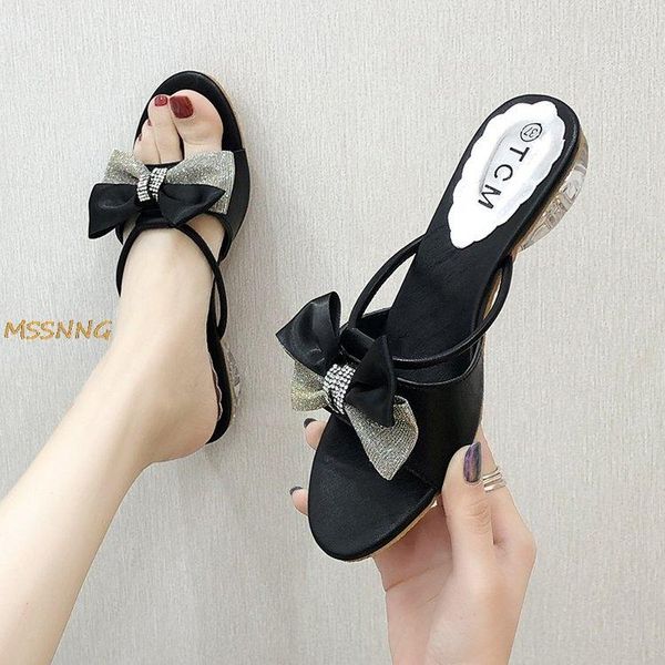 slippers 2021 summer women's crystal chunky heels peep toe slides fashion butterfly knot comfortable big size, Black
slippers 2021 summer women's crystal chunky heels peep toe slides fashion butterfly knot comfortable big size, Black