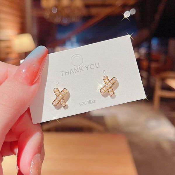 stud x shape simple style fashion jewelry full mini pearls earrings classic french delicate elegant, Golden;silver
stud x shape simple style fashion jewelry full mini pearls earrings classic french delicate elegant, Golden;silver
