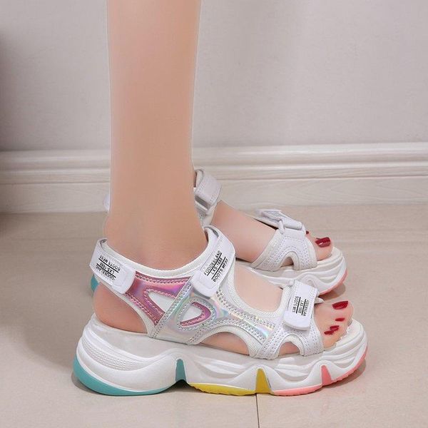 sandals large size 35-43 2021 summer women's platform flats flat heels hook & loop shoes woman leisure ladies comfortable, Black
sandals large size 35-43 2021 summer women's platform flats flat heels hook & loop shoes woman leisure ladies comfortable, Black