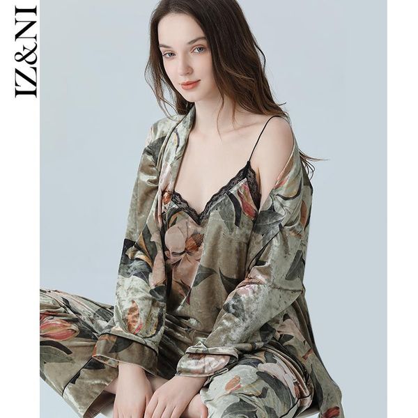 pajamas women long sleeve pleuche qiu dong huai magnolia condole household to take three pieces of suits women's sleepwear, Black;red
pajamas women long sleeve pleuche qiu dong huai magnolia condole household to take three pieces of suits women's sleepwear, Black;red