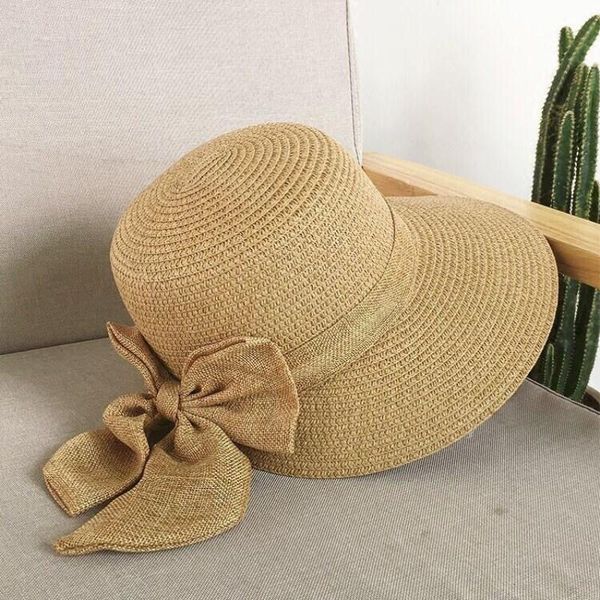 wide brim hats lady bowknot straw hat summer sunscreen leisure cap students fresh raffia shading sun foldable, Blue;gray
wide brim hats lady bowknot straw hat summer sunscreen leisure cap students fresh raffia shading sun foldable, Blue;gray