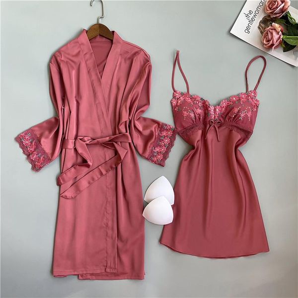 women's sleepwear ice silk satins robe gown sets women pyjamas pure color robes 2pcs indoor spaghetti straps night dress, Black;red
women's sleepwear ice silk satins robe gown sets women pyjamas pure color robes 2pcs indoor spaghetti straps night dress, Black;red