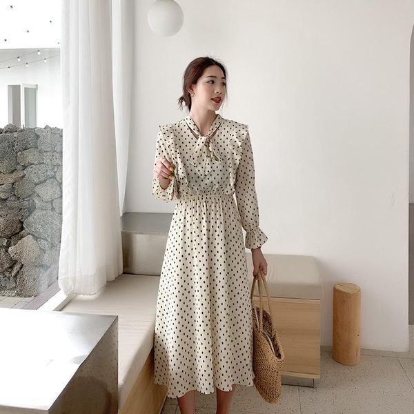 casual dresses summer women's retro style lotus leaf collar dress elastic- waist age reduction a-line high- polka dot, Black;gray
casual dresses summer women's retro style lotus leaf collar dress elastic- waist age reduction a-line high- polka dot, Black;gray