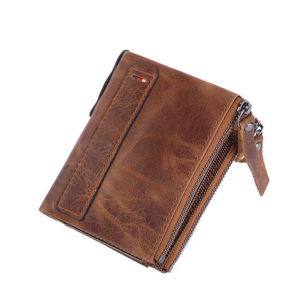 genuine leather men wallet double zipper purse card holder chain portomonee short male walet pocket wallets, Red;black
genuine leather men wallet double zipper purse card holder chain portomonee short male walet pocket wallets, Red;black