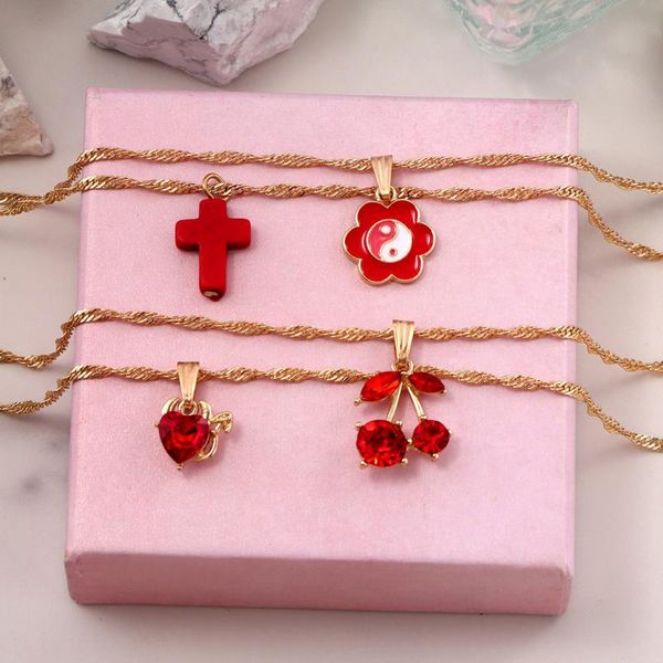 chains trendy red love heart choker necklace boho multilayer chain cross bagua yin yang daisy charms necklaces for women jewelry, Silver
chains trendy red love heart choker necklace boho multilayer chain cross bagua yin yang daisy charms necklaces for women jewelry, Silver