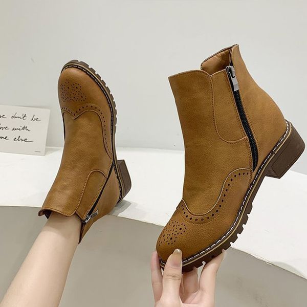 boots chunky heels sewing footwear comfort shoe drop women ankle ladies shoes autumn pumps zipper pu leather fashion dxj4, Black
boots chunky heels sewing footwear comfort shoe drop women ankle ladies shoes autumn pumps zipper pu leather fashion dxj4, Black