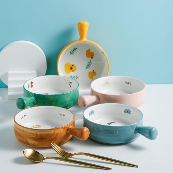 nordic cute cartoon ceramic baking bowls with handle porcelain salad bowl ins 8inch cheese baked rice tableware
nordic cute cartoon ceramic baking bowls with handle porcelain salad bowl ins 8inch cheese baked rice tableware