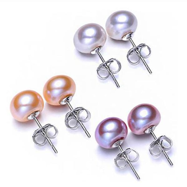 100% 925 sterling silver white shell natural pearl earrings with 6mm 4mm 8mm classic fashion charm women jewelry gift stud, Golden;silver
100% 925 sterling silver white shell natural pearl earrings with 6mm 4mm 8mm classic fashion charm women jewelry gift stud, Golden;silver