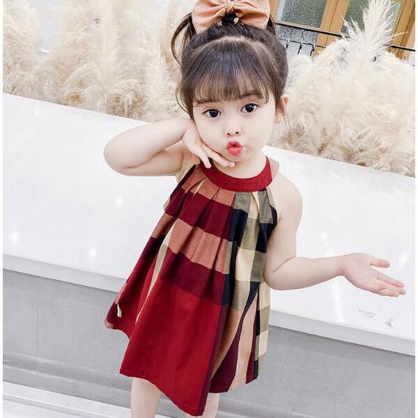 girls dress 2022 new fashion plaid girls cotton children's clothing summer sleeveless suspenders princess skirt, Red;yellow
girls dress 2022 new fashion plaid girls cotton children's clothing summer sleeveless suspenders princess skirt, Red;yellow