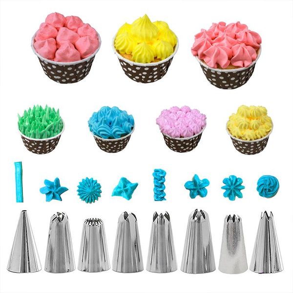 baking & pastry tools 14pcs/bag silicone icing piping cream bag + 8 stainless steel cake nozzle diy decorating tips fondant
baking & pastry tools 14pcs/bag silicone icing piping cream bag + 8 stainless steel cake nozzle diy decorating tips fondant