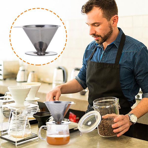 coffee filters stainless steel filter holder reusable dripper v60 drip baskets 2021 style fashion
coffee filters stainless steel filter holder reusable dripper v60 drip baskets 2021 style fashion