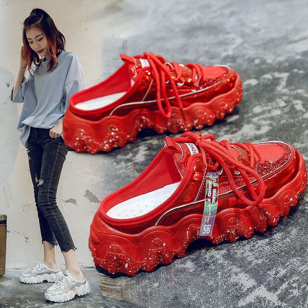 2021 internet celebrity slippers fashion platform sports casual shoes flat slides for women c0410, Black
2021 internet celebrity slippers fashion platform sports casual shoes flat slides for women c0410, Black