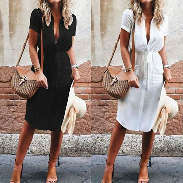 fashion women lady short sleeve v-neck summer casual loose long buttons shirt tea dress plus size s-2xl, Black;gray
fashion women lady short sleeve v-neck summer casual loose long buttons shirt tea dress plus size s-2xl, Black;gray