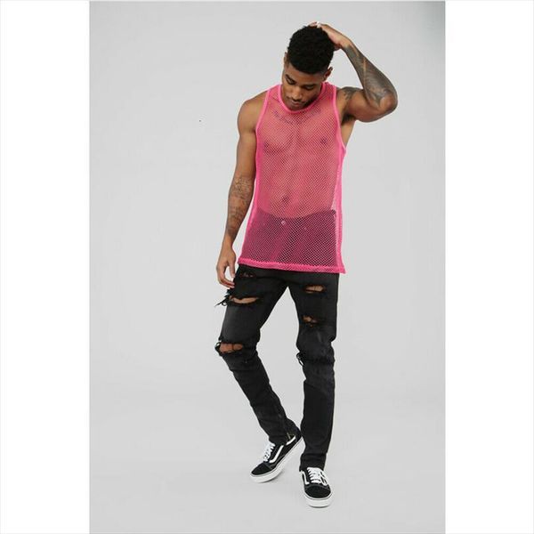 men gym tee bodybuilding strong hoodie tank muscle vest fashion man fishnet, White;black
men gym tee bodybuilding strong hoodie tank muscle vest fashion man fishnet, White;black