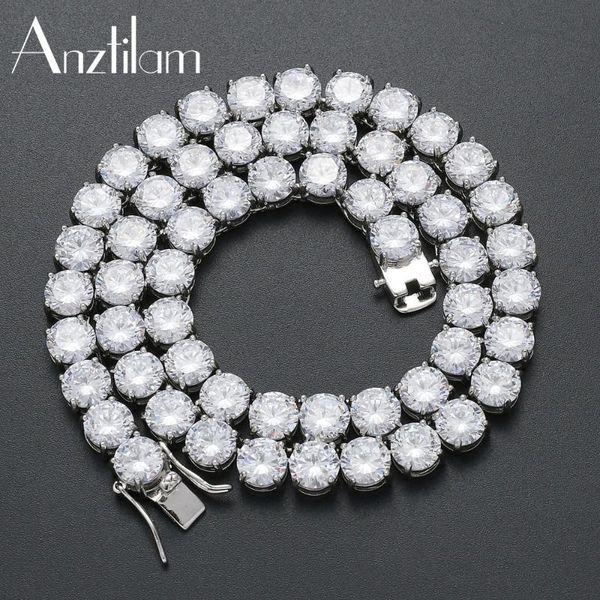 chains 8mm hip hop copper tennis chain iced out necklace bling cubic zircon long link choker for men women rapper jewelry, Silver
chains 8mm hip hop copper tennis chain iced out necklace bling cubic zircon long link choker for men women rapper jewelry, Silver