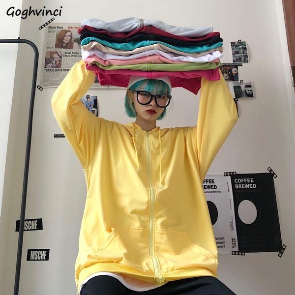 women basic jackets candy colors hooded loose leisure zip-up retro streetwear all match couples spring korean style chic student women', Black;brown
women basic jackets candy colors hooded loose leisure zip-up retro streetwear all match couples spring korean style chic student women', Black;brown