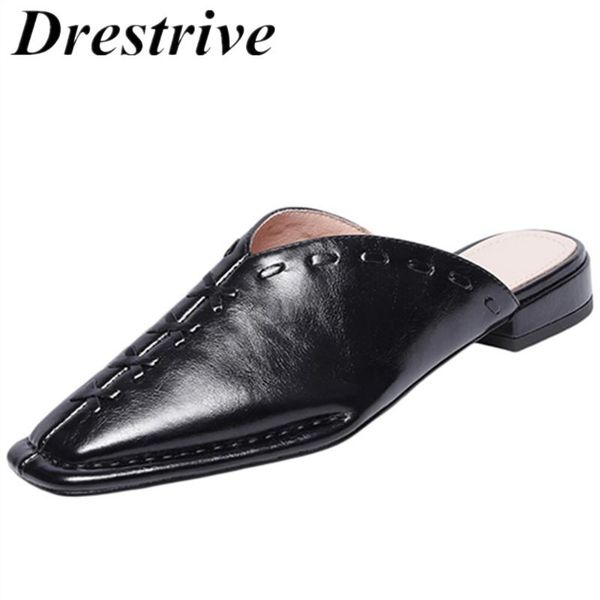 slippers drestrive women cow leather square toe low heels 2 cm outside female casual shoes genuine size 42 black mules
slippers drestrive women cow leather square toe low heels 2 cm outside female casual shoes genuine size 42 black mules