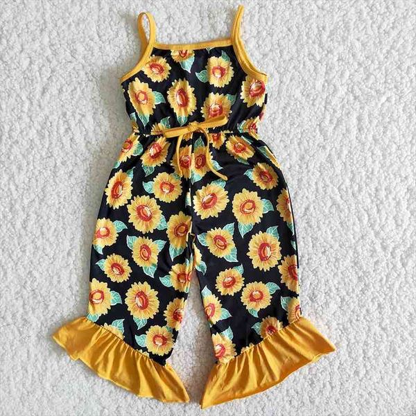 sleeveless baby grils rompers sunflowers print and ruffle design kids jumpsuit with bow tie, Blue
sleeveless baby grils rompers sunflowers print and ruffle design kids jumpsuit with bow tie, Blue