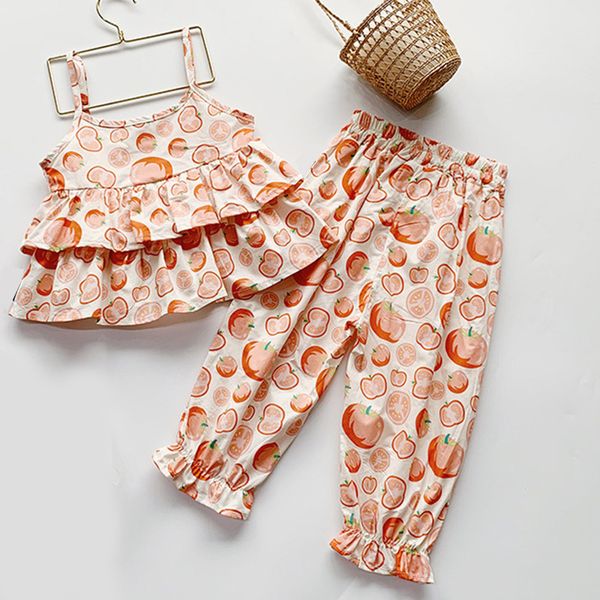 girls clothes set summer suspender printed vest + trousers casual children's two-piece 210515, White
girls clothes set summer suspender printed vest + trousers casual children's two-piece 210515, White