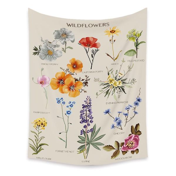tapestries flower reference chart tapestry botanical wildflower wall hanging bohemain home decor bedroom background cloth
tapestries flower reference chart tapestry botanical wildflower wall hanging bohemain home decor bedroom background cloth