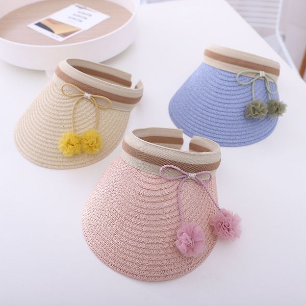 sun hat children's summer woven flower straw girl's little fashion, Blue;gray
sun hat children's summer woven flower straw girl's little fashion, Blue;gray