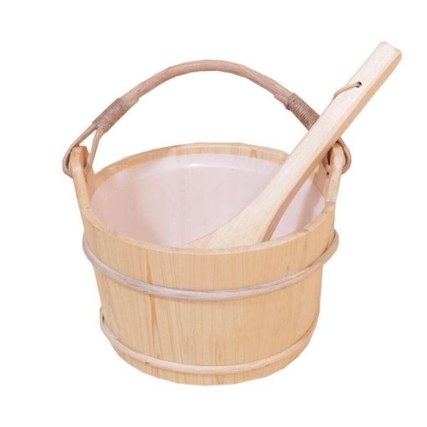 sauna bucket with ladle accessories, bucket,ladle, plastic liner n7md buckets 
sauna bucket with ladle accessories, bucket,ladle, plastic liner n7md buckets