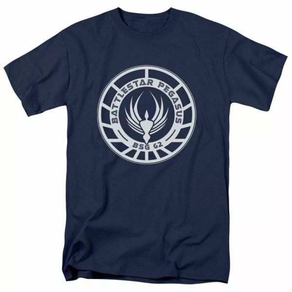 battlestar galactica pegasus badge t shirt licensed sci-fi tv show tee navy blue, White;black
battlestar galactica pegasus badge t shirt licensed sci-fi tv show tee navy blue, White;black