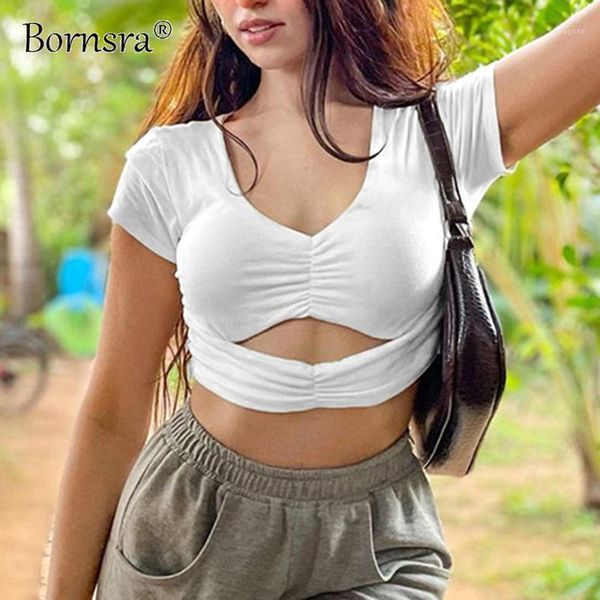 women's t-shirt bornsra summer hollow short-sleeved slim v-neck small wholesale knitted out woman tshirts, White
women's t-shirt bornsra summer hollow short-sleeved slim v-neck small wholesale knitted out woman tshirts, White