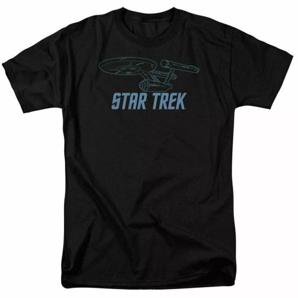 star trek enterprise outline t shirt licensed sci-fi tv classic tee new black, White;black
star trek enterprise outline t shirt licensed sci-fi tv classic tee new black, White;black
