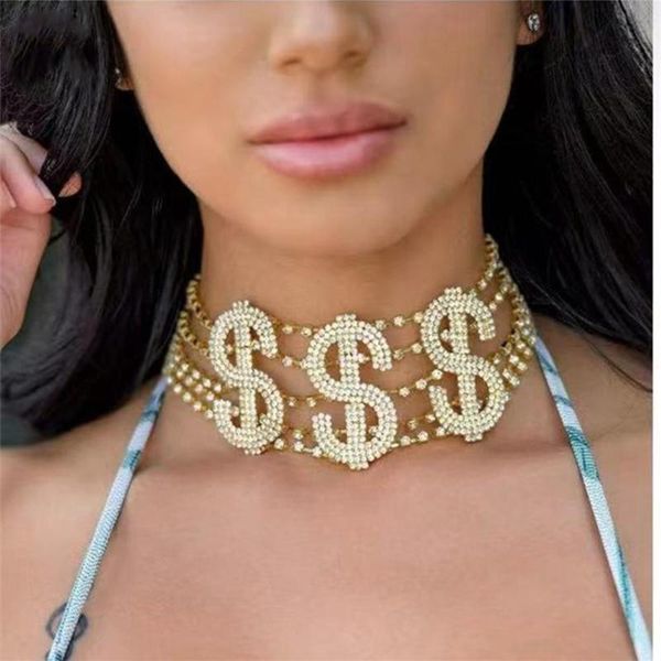chokers rhinestone big dollar hip hop choker chain necklace jewelry for girl luxury crystal letter rich statement collar, Golden;silver
chokers rhinestone big dollar hip hop choker chain necklace jewelry for girl luxury crystal letter rich statement collar, Golden;silver