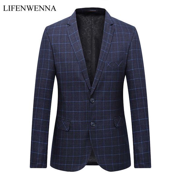 arrival plaid casual blazer men fashion slim jacket suits masculine blazer coat two-button suit men formal suit jacket 210528, White;black
arrival plaid casual blazer men fashion slim jacket suits masculine blazer coat two-button suit men formal suit jacket 210528, White;black