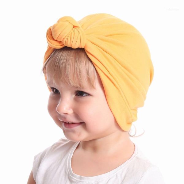 children's born knot turban hat cotton solid color knitted pullover baby india accessories1, Yellow
children's born knot turban hat cotton solid color knitted pullover baby india accessories1, Yellow