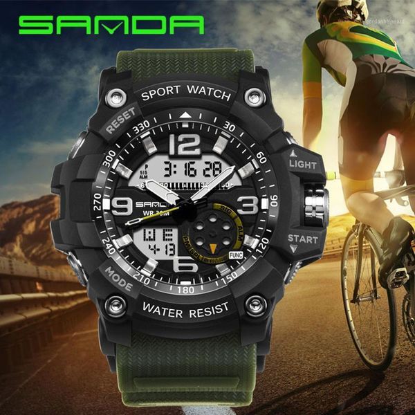 sport men watches waterproof dual display analog digital led male outdoor electronic wrist clock reloj hombre homme wristwatches, Slivery;brown
sport men watches waterproof dual display analog digital led male outdoor electronic wrist clock reloj hombre homme wristwatches, Slivery;brown