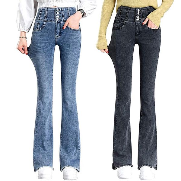 women's jeans vintage high waist trumpet streetwear elastic slim flare boot cut pants, Blue
women's jeans vintage high waist trumpet streetwear elastic slim flare boot cut pants, Blue