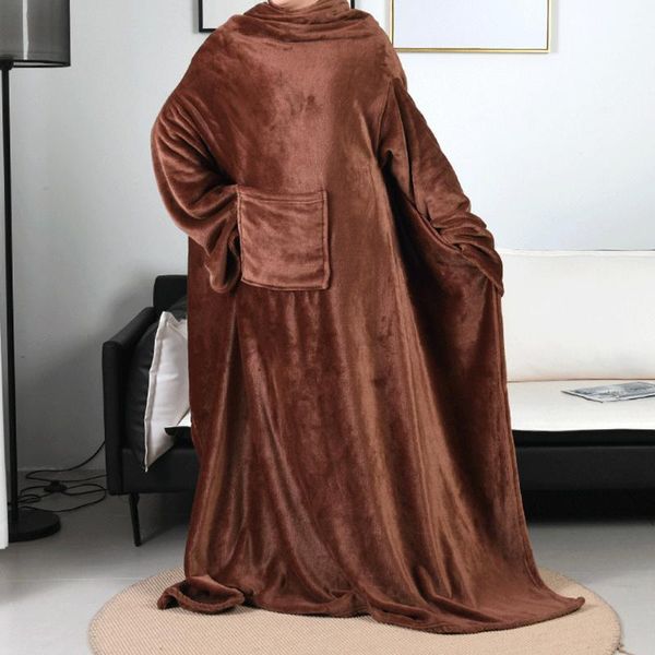 blankets household solid color thickening increase long-sleeved flannel lazy blanket wearable warm nap sofa cloak
blankets household solid color thickening increase long-sleeved flannel lazy blanket wearable warm nap sofa cloak