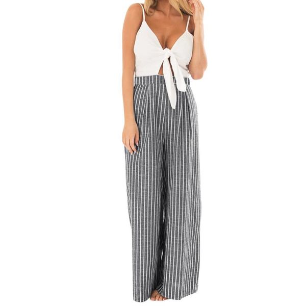 women's jumpsuits & rompers fashion women bowknot striped print jumpsuit casual sleeveless backless deep v-neck clubwear wide leg pants, Black;white
women's jumpsuits & rompers fashion women bowknot striped print jumpsuit casual sleeveless backless deep v-neck clubwear wide leg pants, Black;white