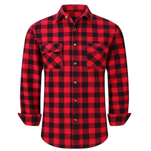 men's casual shirts heavy flannel plaid long sleeve shirt for men regular fit 100% cotton double pocket design usa size s to 5x, White;black
men's casual shirts heavy flannel plaid long sleeve shirt for men regular fit 100% cotton double pocket design usa size s to 5x, White;black