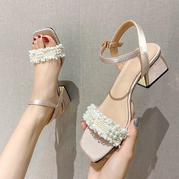 sandals fairy style word belt women summer pearl women's shoes korean version of square toe thick high-heeled, Black
sandals fairy style word belt women summer pearl women's shoes korean version of square toe thick high-heeled, Black