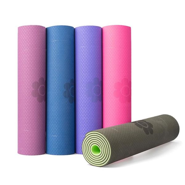 yoga mats mat single double color non-slip tpe exercise sport pilates for fitness gym home tasteless pad 6mm/8mm
yoga mats mat single double color non-slip tpe exercise sport pilates for fitness gym home tasteless pad 6mm/8mm