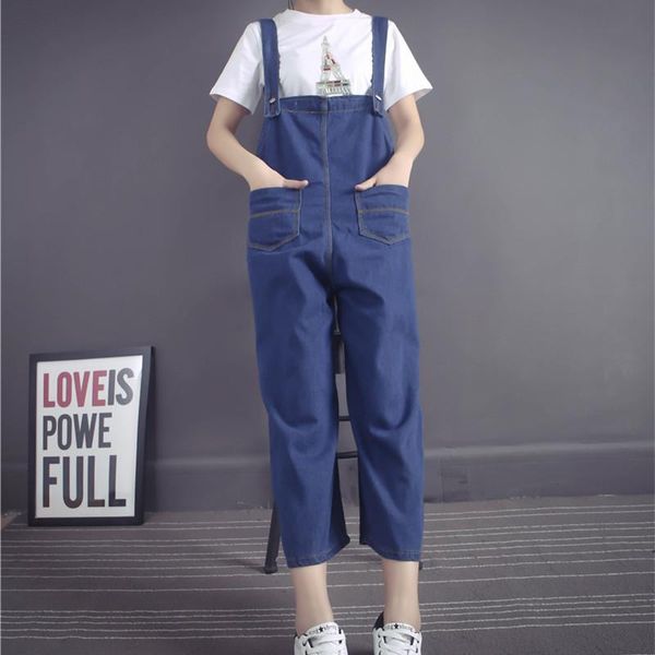 women's jumpsuits & rompers women ladies pluse size denim strap jean jumpsuit loose fitting sleeveless casual feminino overalls dung, Black;white
women's jumpsuits & rompers women ladies pluse size denim strap jean jumpsuit loose fitting sleeveless casual feminino overalls dung, Black;white