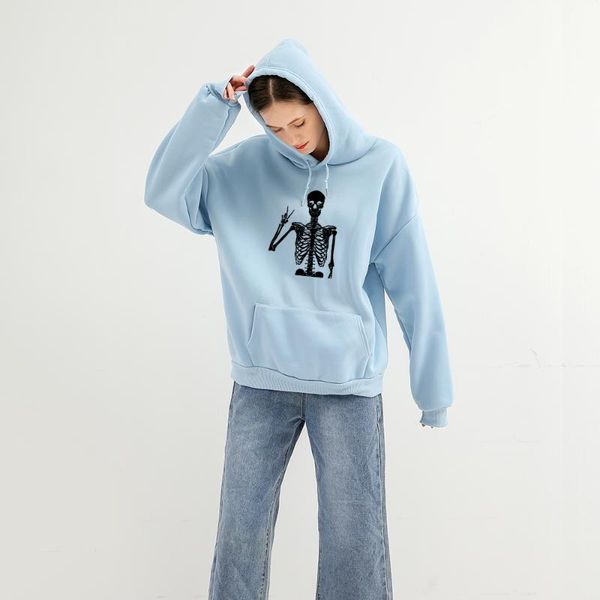 women's hoodies & sweatshirts cartoon print skull hoodie funny aesthetic clothes oversized plus size feminino streetwear warm pocket wo, Black
women's hoodies & sweatshirts cartoon print skull hoodie funny aesthetic clothes oversized plus size feminino streetwear warm pocket wo, Black
