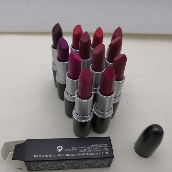 matte lipstick waterproof velvet red brown pigments makeup 3g sweet smell + english name dhl
matte lipstick waterproof velvet red brown pigments makeup 3g sweet smell + english name dhl