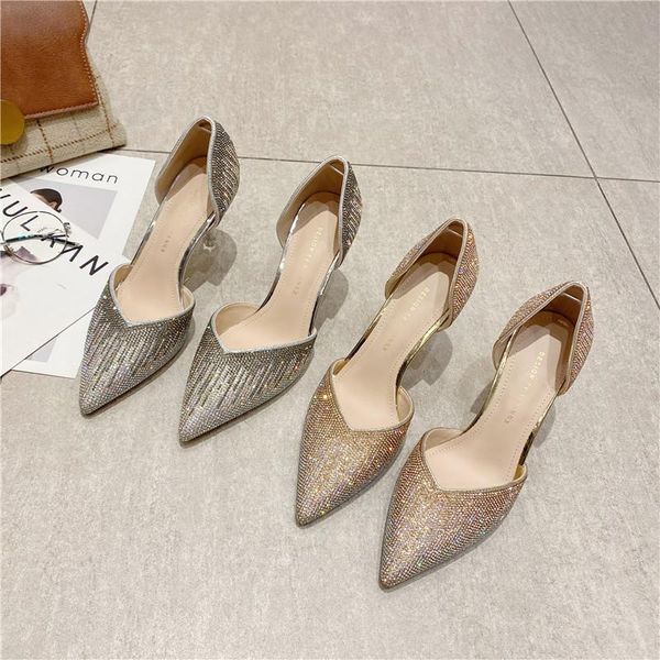 dress shoes baotou single shoe female diamond lady feng fairy spring/summer 2021 stiletto heels, Black
dress shoes baotou single shoe female diamond lady feng fairy spring/summer 2021 stiletto heels, Black